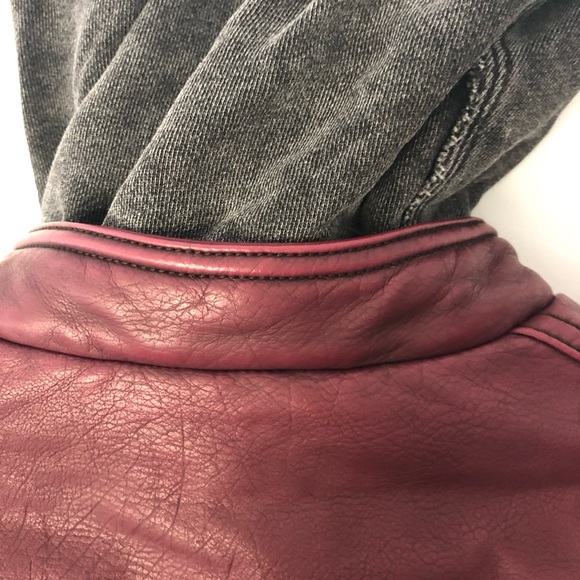 Free People Monroe vegan leather jacket nwot  XS - Picture 6 of 8